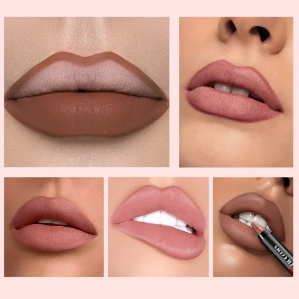 Matte Brown Lip Liner Pencil Lip Outline Contouring Lasting Waterproof Lipstick Crayon Pigments Moisturizing Lip Balm Cosmetics - Image 6