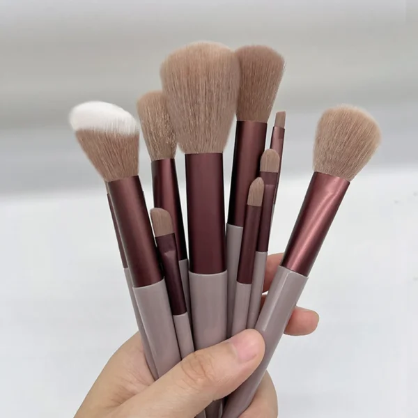 13 PCS Makeup Brushes Set Eye Shadow Foundation Women Cosmetic Brush Eyeshadow Blush Beauty Soft Make Up Tools Bag - Image 6