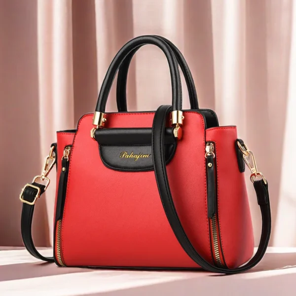 Women's bag 2025 new fashion women's bags hit color hand-held bag Europeand the United States all-match shoulder messenger bag - Image 4