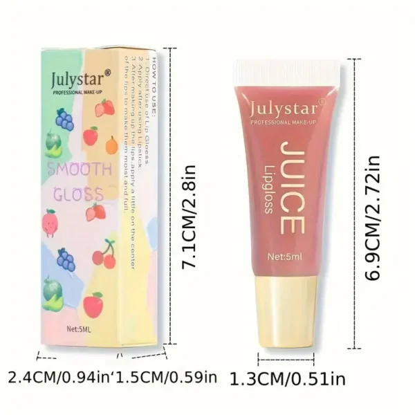 Watery Crystal Clear jelly Lip Oil Lip Balm Moisturizing And smoothingLip Lines Jelly Pout Lip Gloss Glass Lip Fruit Scent - Image 5