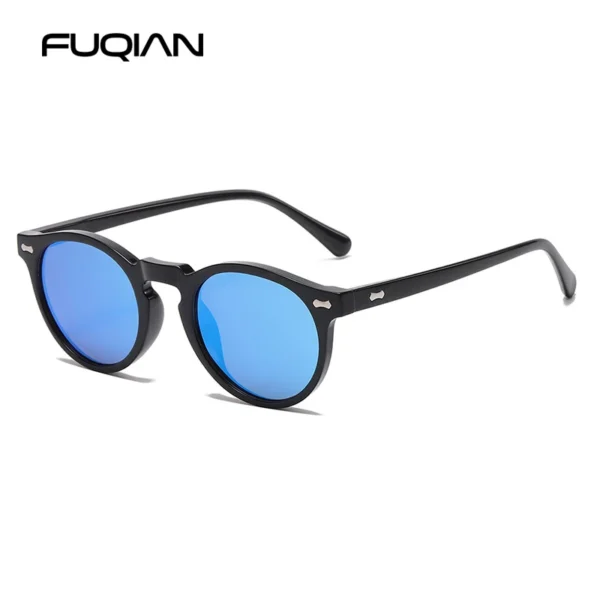 Retro Round Sunglasses Men Women Fashion Small Polarized Sun Glasses For Male Female Literary Vintage Shades Driving Eyeglasses - Image 4