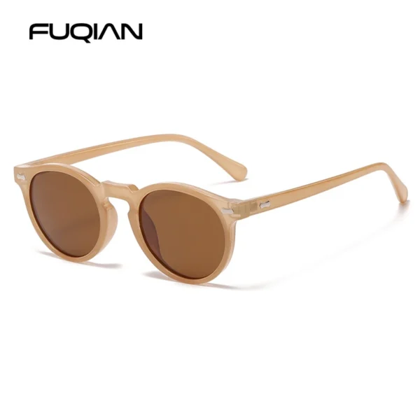 Retro Round Sunglasses Men Women Fashion Small Polarized Sun Glasses For Male Female Literary Vintage Shades Driving Eyeglasses - Image 3