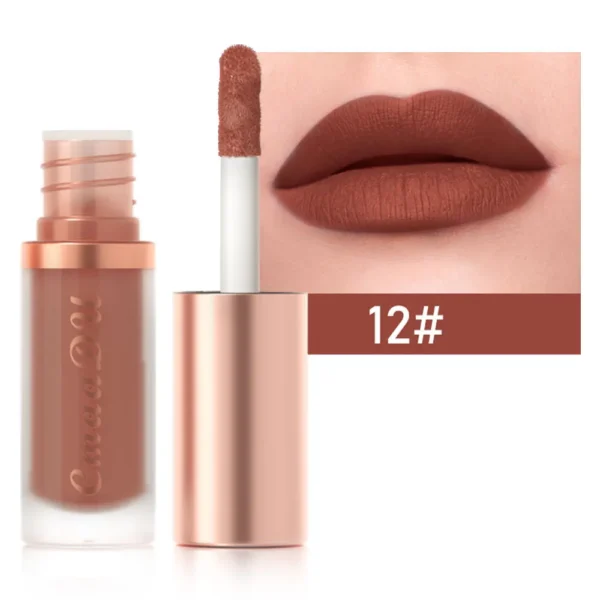 1pcs Waterproof Matte Velvet Lip Glaze Moisturizing Long Lasting Non-stick Cup Not Easy To Fade Lip Gloss Lipstick Makeup - Image 6