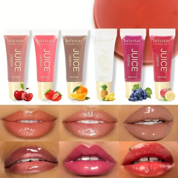 Watery Crystal Clear jelly Lip Oil Lip Balm Moisturizing And smoothingLip Lines Jelly Pout Lip Gloss Glass Lip Fruit Scent - Image 2